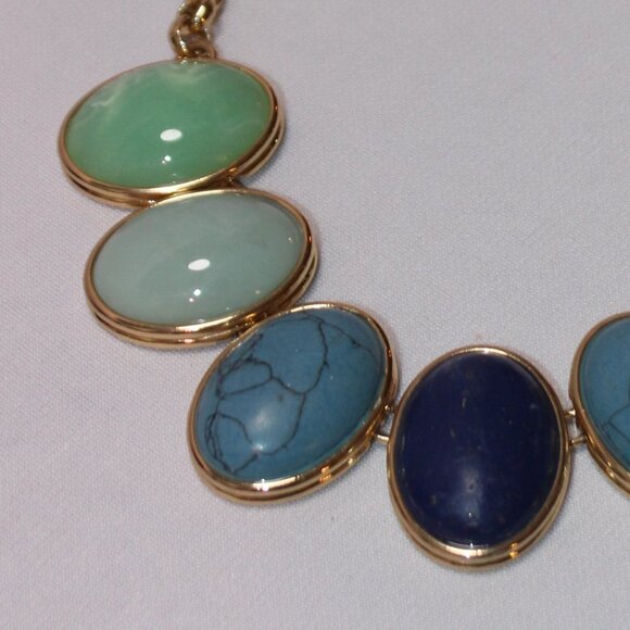 Talbots Oval Cabochon Statement Necklace - Picture 4 of 11